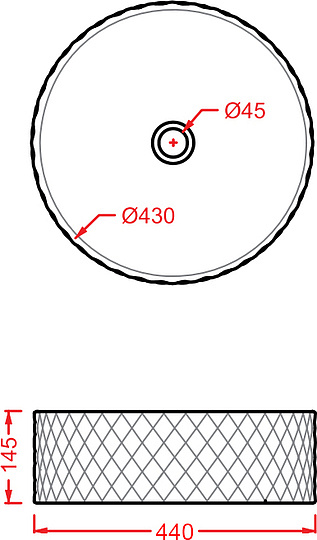 ArtCeram Rombo Раковина чаша d44x14,5h см, без перелива, цвет: glossy white OSL009 01 00