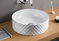 ArtCeram Rombo Раковина чаша d44x14,5h см, без перелива, цвет: glossy white OSL009 01 00