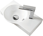 ArtCeram Lavamani Раковина подвесная 43x27x14h см, 1 отверстие, с переливом, цвет: glossy white LML001 01 00