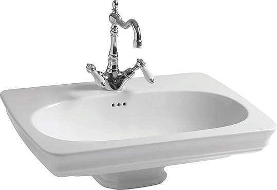 ArtCeram Civitas Раковина подвесная 68x50x22h см, 1 отверстие, с переливом, цвет: glossy white CIL001 01 00