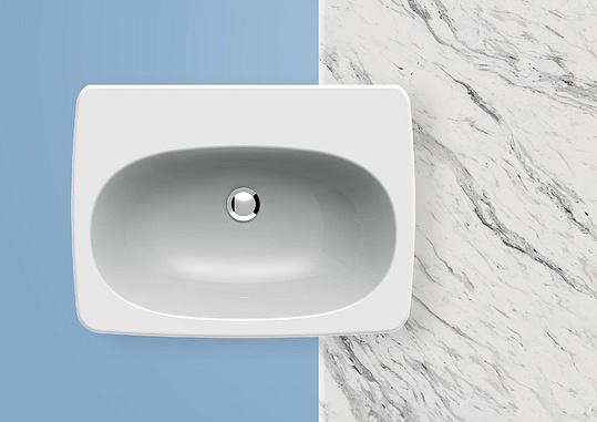 ArtCeram Civitas Раковина подвесная 68x50x22h см, 1 отверстие, с переливом, цвет: glossy white CIL001 01 00