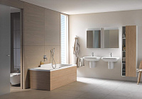 Duravit DuraStyle Раковина подвесная прямоугольная с 1 отв 65x44x17h см, цвет: белый 2319650000