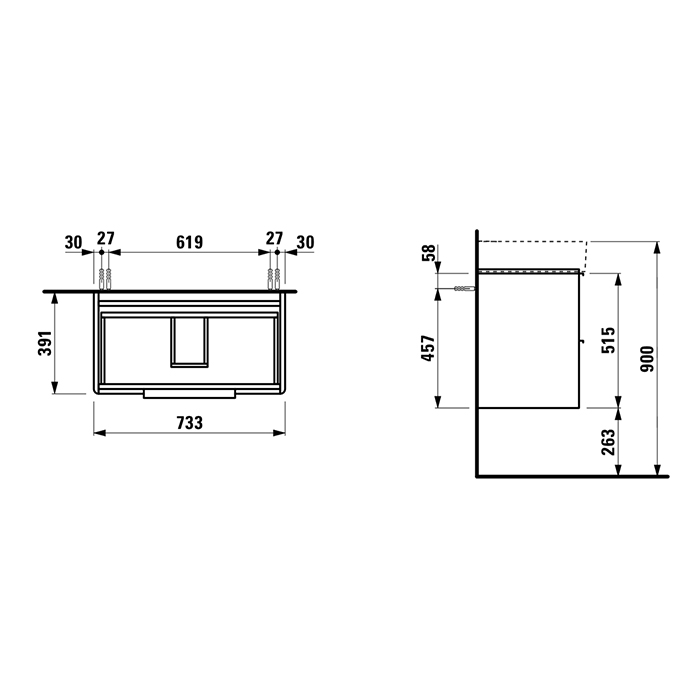 Laufen Val Раковина 75х42см, с 1 отверстием под смеситель, с переливом, цвет: белый глянцевый 8.1028.5.000.104.1