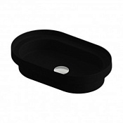ArtCeram Fuori Scala Раковина встраиваемая сверху 58x35 см, без перелива, цвет: matt black TFL033 17 00
