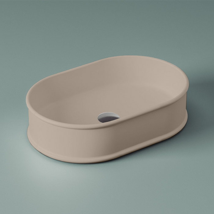 ArtCeram Atelier Раковина чаша 60x40x15h см, без перелива, цвет: brown matera ATL002 41 00