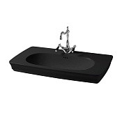 ArtCeram Civitas Раковина подвесная 90x50x18h см, 1 отверстие, с переливом, цвет: glossy black CIL002 03 00