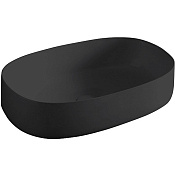 ArtCeram Cognac Раковина чаша 55x35x14,5h см, без перелива, покрытие Saniglaze, цвет: matt black COL003 17 00