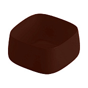 ArtCeram Cognac Раковина чаша 43x43x22h см, без перелива, покрытие Saniglaze, цвет: marrone cocoa COL006 39 00