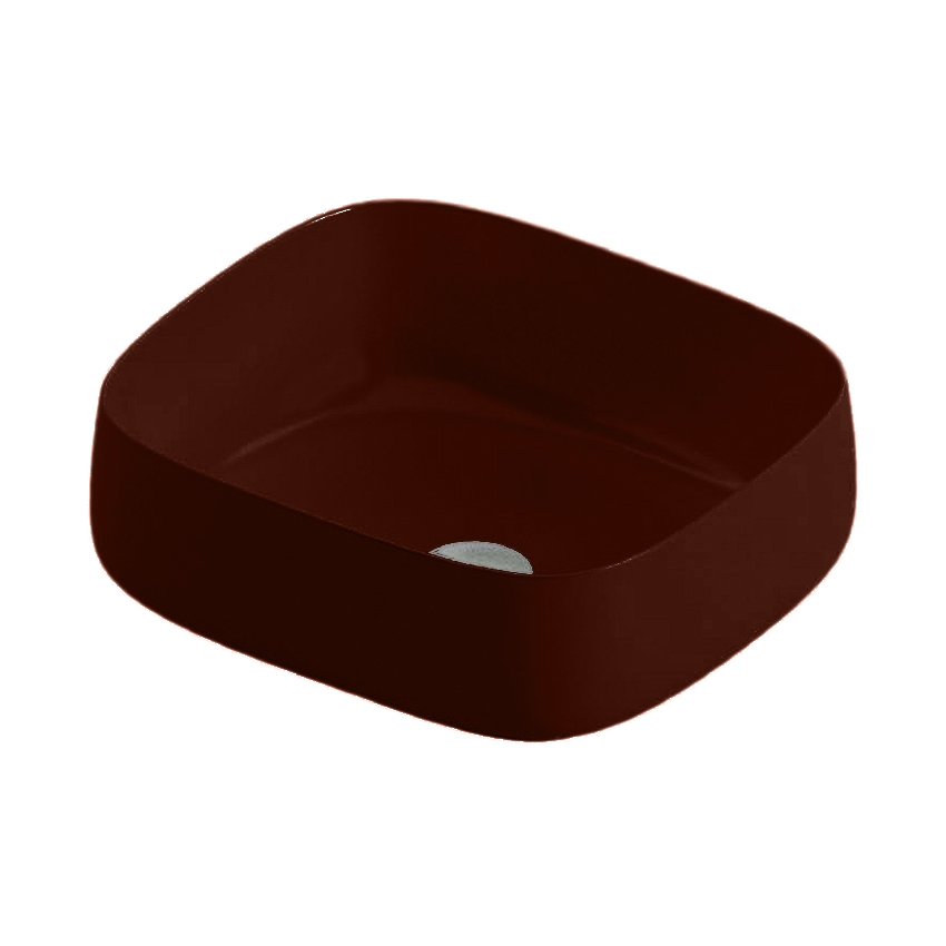 ArtCeram Cognac Раковина чаша 46x41x15,5h см, без перелива, покрытие Saniglaze, цвет: marrone cocoa COL007 39 00
