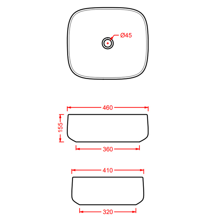 ArtCeram Cognac Раковина чаша 46x41x15,5h см, без перелива, покрытие Saniglaze, цвет: marrone cocoa COL007 39 00