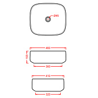 ArtCeram Cognac Раковина чаша 46x41x15,5h см, без перелива, покрытие Saniglaze, цвет: marrone cocoa COL007 39 00