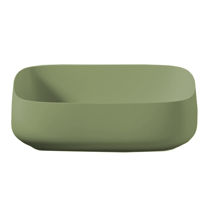 ArtCeram Cognac Раковина чаша 56x41x15,5h см, без перелива, покрытие Saniglaze, цвет: green salvia COL009 44 00