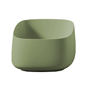 ArtCeram Cognac Раковина чаша 43x43x22h см, без перелива, покрытие Saniglaze, цвет: green salvia COL006 44 00
