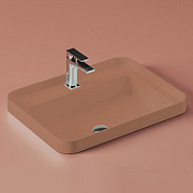 ArtCeram Fuori Scala Раковина встраиваемая сверху 60x45 см, 1 отв. без перелива, цвет: brown tortora TFL034 40 00