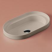 ArtCeram Fuori Scala Раковина встраиваемая сверху 58x35 см, без перелива, цвет: brown matera TFL033 41 00