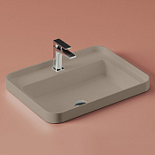 ArtCeram Fuori Scala Раковина встраиваемая сверху 60x45 см, 1 отв., без перелива, цвет: brown matera TFL034 41 00
