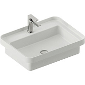 ArtCeram Fuori Scala Раковина встраиваемая сверху 60x45 см, 1 отв., без перелива, цвет: glossy white TFL034 01 00