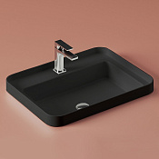 ArtCeram Fuori Scala Раковина встраиваемая сверху 60x45 см, 1 отв., без перелива, цвет: matt black TFL034 17 00