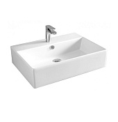 ArtCeram Quadro Раковина подвесная/накладная 50x48x16h см, 1 отв., с переливом, цвет: glossy white QUL002 01 00