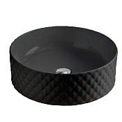 ArtCeram Rombo Раковина чаша d44x14,5h см, без перелива, цвет: matt black OSL009 17 00