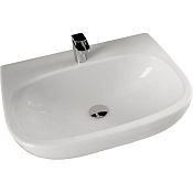 ArtCeram Ten Раковина подвесная 65x51x19,5h см, 1 отверстие, с переливом, цвет: glossy white TEL001 01 00