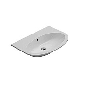 Globo 4All Раковина подвесная 70x48 см, с переливом и креп., 1 отвер. под смес., цвет: белый глянц. MD070BI