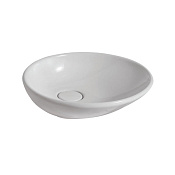 Globo Le Pietre Раковина чаша d50x14h см, без перелива, с д/к, цвет: белый глянцевый LAT50BI