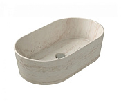 Globo Le Pietre Раковина чаша 60х35х16h см, без перелива, без д/к, цвет: travertino FO061TR