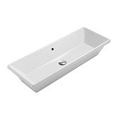 Globo Stockholm Раковина встраиваемая сверху 90x34 см, с переливом, без д/к, цвет: белый глянцевый FO090BI