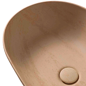 Globo T-Edge Раковина чаша 54x36x16h см, без перелива, без д/к, цвет: travertino B6O54TR