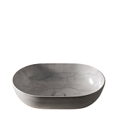 Globo T-Edge Раковина чаша 60x38x16h см, без перелива, без д/к, цвет: marmo di carrara B6O60MC