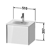 Duravit Viu Раковина мебельная прямоугольная с 1 отв 53x43x18,5h см, цвет: белый 2344530000