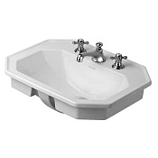 Duravit 1930 Раковина для встраивания сверху, с перел. и 3 отв. под смес., 58х47хh22.5см 0476580000