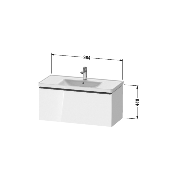 Duravit D-Neo Раковина накладная 100,5х48 cм, цвет белый 2367100000