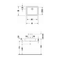 Duravit Vero Раковина, шлифованный вариант, 60x38 cм, цвет белый 0455600000