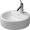 Duravit Раковина накладная круглая 48 cм, с переливом, цвет белый 446480000