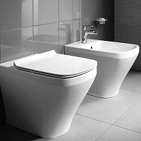 Duravit DuraStyle Биде напольное приставное 63х37cм, с креплением, цвет белый 2283100000