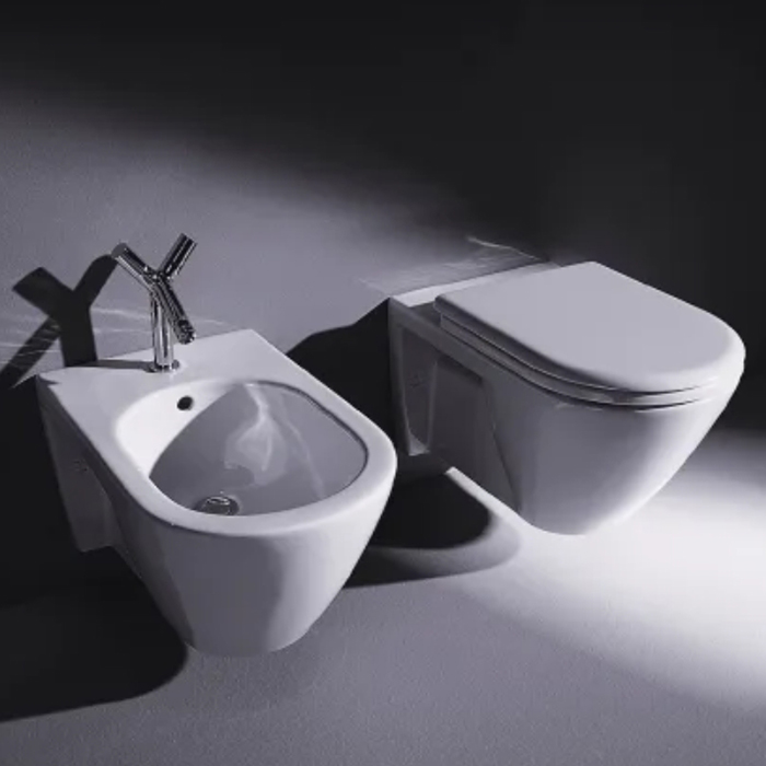 Duravit Starck Биде подвесное 37х54 cм с 1 отверстием под смеситель и переливом, цвет: белый 2271150000