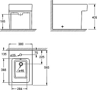 Grohe Cube Ceramic Биде напольное, цвет белый 3948700H
