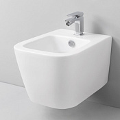 ArtCeram A16 Биде подвесное 36x45 см, 1 отверстие, с переливом, с креплениями, цвет: glossy white ASB003 01 00
