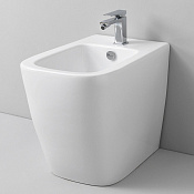 ArtCeram A16 Биде напольное 36x52 см, 1 отверстие, с переливом, с креплениями, цвет: matt white ASB002 05 00