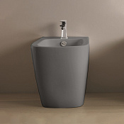 ArtCeram A16 Биде напольное 36x52 см, 1 отверстие, с переливом, с креплениями, цвет: grey olive ASB002 15 00