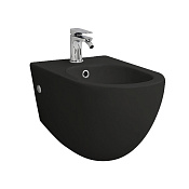 ArtCeram File 2.0 Биде подвесное 37x52 см, 1 отв., с переливом, с креплениями, цвет: glossy black FLB001 03 00