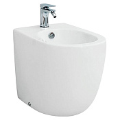 ArtCeram File 2.0 Биде напольное 37x52 см, 1 отверстие, с переливом, с креплениями, цвет: matt white FLB002 05 30