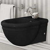 ArtCeram Hermitage Биде подвесное 36x55 см, 1 отв., с переливом, с креплениями, цвет: glossy black HEB003 03 00