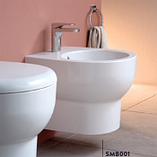 ArtCeram Smarty 2.0 Биде подвесное 35x50 см, 1 отв., с переливом, без крепежа, цвет: glossy white SMB001 01 00