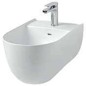 ArtCeram The One Биде подвесное 35x52 см, 1 отверстие, с переливом, с креплениями, цвет: matt white THB001 05 00