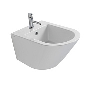 Globo Forty3 Биде подвесное 52x36 см, c 1 отверстием под смеситель и переливом, цвет: белый глянц. FOS10BI