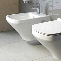 Duravit DuraStyle Биде подвесное 37х54 cм с 1 отверстием под смеситель и креплением, цвет: белый 2287150000