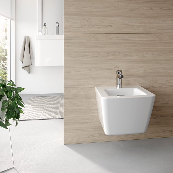 Toto SP Биде подвесное 54х38хh29 см, 1 отверстие под смеситель, цвет: белый глянцевый B532E#XW